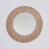 Handcarved Decorative Hanging Wall Mirror - Antique Brown / White - Image 2