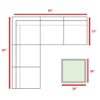 Outdoor Sectional Sofa Set With 11 Cushions, Glass Coffee Table, 4 Person - Brown - Image 3