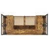Charm - Writing Desk With 4 Drawers And Open Shelf - Nutmeg Brown - Image 10