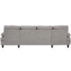 U Shaped Sectional Sofa Couch With Dual Chaise Lounges, Storage Pockets And Armrest Pillows - Gray - Image 15