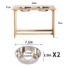 Gardenia - Raised Dog Bowl Stand For Medium Sized Dogs, Elevated Dog Bowls, Bamboo Raised Dog Bowl, Dog Food Bowl Stand, Feeding Station - Natural Wood - Image 6