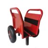 Heavy Duty Panel Dolly With 2 Handles, 10" Solid Rubber Tires, Supports 1000 Lbs, All Terrain For Drywall & Doors - Red - Image 5