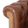 Comfy Large Sectional Sofa With Wooden Legs, Retro Style For Living Room - Light Brown - Image 12