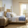 Queen Bed Turned Legs - Natural - Image 5