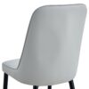 Modern Dining Chairs With Light Cushions And Metal Legs (Set of 4) - Light Gray - Image 6