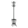 Coat Rack, Hall Tree, Free Standing, 8 Hooks, Entryway, Umbrella Holder, Transitional - Black - Image 2