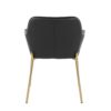 Daniella - Contemporary Dining Chair (Set of 2) - Gold / Black - Image 5