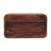 Curved Wall Mounted Bedside Table - Walnut - Image 4