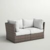 Patio Loveseat With Cushions - Espresso - Image 5