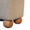 Serenity - Footstool With Ball Feet - Cream - Image 9