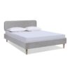 Diego - Queen Low Upholstered Platform Bed - Light Gray - Image 4