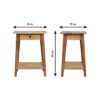 Woven End Table - Brown - Image 10