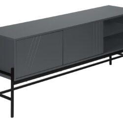 TV Stand, Console, Media Entertainment Center, Storage Cabinet, Contemporary Convenient Design - Gray