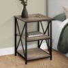 Accent Table, Side Contemporary & Modern - Taupe - Image 8
