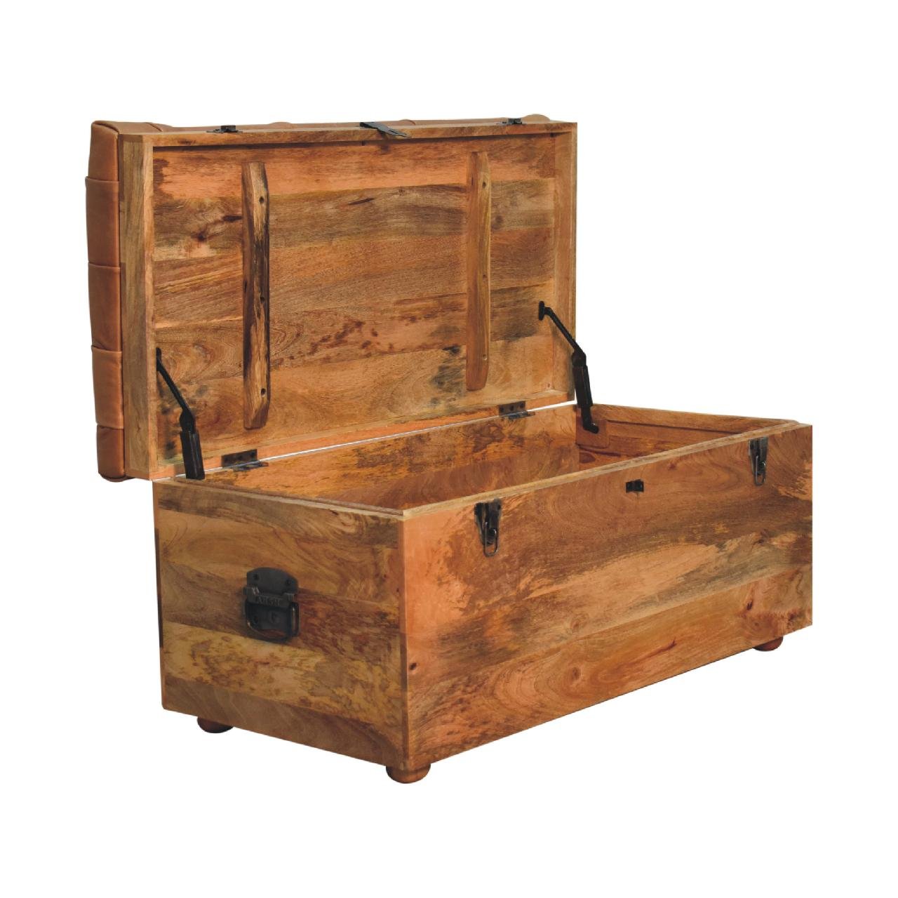 Buffalo - Hide Storage Trunk - Oak - Image 9