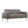 Onyx - Leather Loveseat - Gray - Image 4