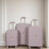 Hardshell Suitcase Double Spinner Wheels Pp Luggage Sets Lightweight Durable Suitcase With Tsa Lock, 3 Piece Set (20/24/28) - Griege - Image 2