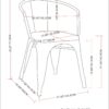 Larkin - Metal Dining Arm Chair (Set of 2) - Distressed Black / Silver - Image 9