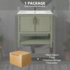 Bathroom Vanity With Sink And Versatile Storage - Green - Image 10