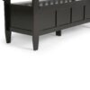 Brooklyn - Entryway Storage Bench - Coffee Brown - Image 4