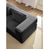 Oversized Upholstered Sectional Sofa Couch Set, Modular L Shaped Floor Sofa Set With 6 Pillows For Living Rooms - Black - Image 27