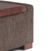 Bretton - Lift Top Storage Ottoman - Deep Umber Brown - Image 9
