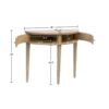 Vintage Inspired Storage Console Table With Fluted Doors - Reclaimed Wheat - Image 3