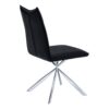 Dining Chair, Side, Upholstered For Dining Room, Contemporary Comfortable Seating (Set of 2) - Black - Image 4