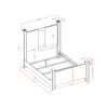 Lorenzo - 5 Piece Queen Bedroom Set With Glittered Detailing And Bar Handles - Silver - Image 13