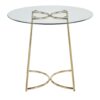 Cece - Contemporary / Glam Dinette Table - Gold / Clear - Image 5