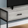 TV Stand, Console, Media Entertainment Center, Storage Drawer, Contemporary & Modern - Gray - Image 9