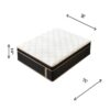 10" Twin Plush Hybrid Mattresses With Gel Memory Foam, Individual Pocket Spring Motion Isolation Edge Support - White / Black - Image 10