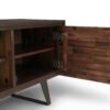 Lowry - TV Media Stand - Distressed Charcoal Brown - Image 6