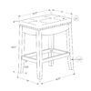 Bar Stool Counter Height, Saddle Seat, Transitional (Set of 2) - Espresso - Image 3