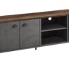 TV Stand, Console, Media Entertainment Center, Storage Cabinet, Contemporary And Modern - Gray - Image 6