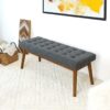 Delilah - Modern Bench - Gray - Image 9