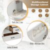 30" Bathroom Vanity With Sink Set, Storage Cabinet, Soft Close Drawers & Removable Tray - White - Image 7