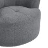 360 Degree Swivel Chair Upholstered Accent Barrel Chair With Adjustable Headrest, Berber Fleece - Gray - Image 15