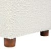 Upholstered Storage Ottoman - Ivory White - Image 4