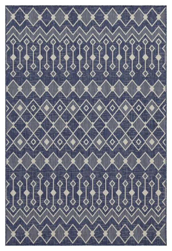 Sunshine - 5'3" X 7'3" Indoor & Outdoor Area Rug Polypropylene - Blue