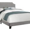 Full Size Bed, Upholstered, Transitional - Gray - Image 2