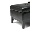 Oregon - Storage Ottoman Bench With Tray - Midnight Black - Image 4