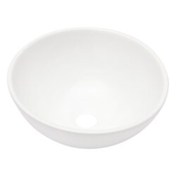 Circular Vessel Bathroom Sink 13" X 13" - White