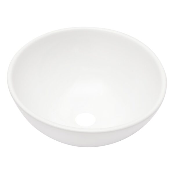 Circular Vessel Bathroom Sink 13" X 13" - White