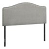 Full Size, Bed Headboard Only Upholstered, Transitional - Gray - Image 2