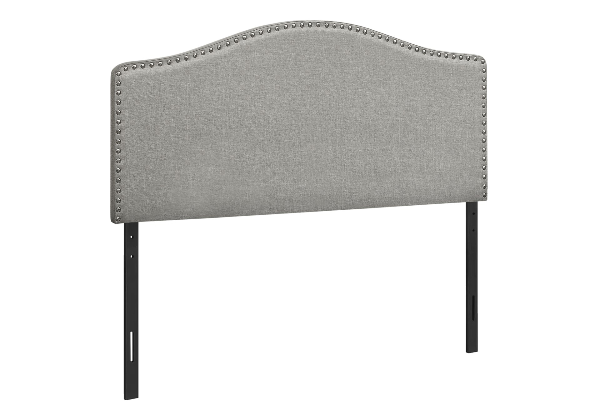 Full Size, Bed Headboard Only Upholstered, Transitional - Gray - Image 2