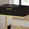 Accent Side Table, Storage Drawer, Contemporary & Modern - Espresso - Image 2