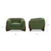 Alpine - Sherpa Arm Chair - Moss Green - Image 8