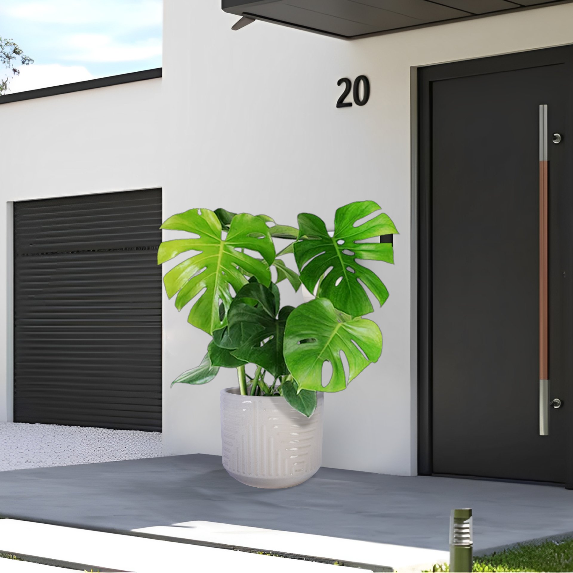 Ceramic Flowerpot, Planter For Patio, Garden Or Windowsill - Milk White - Image 4