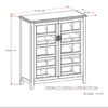 Burlington - Medium Storage Cabinet - Mahogany Brown - Image 7
